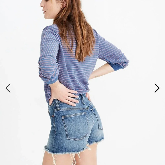 MADEWELL The Perfect Jean Short‎ in Rayburn: Comfort Stretch Edition Size 32 - Picture 6 of 7